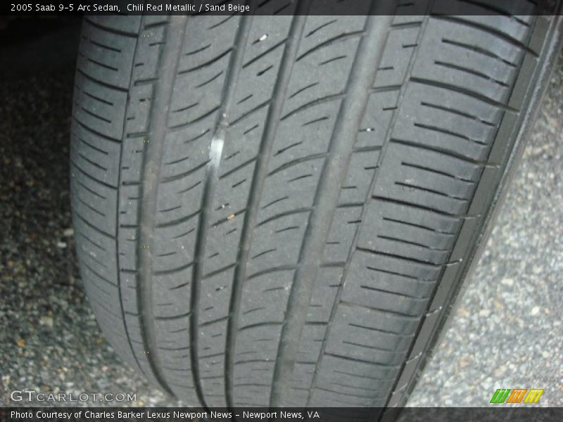 Chili Red Metallic / Sand Beige 2005 Saab 9-5 Arc Sedan