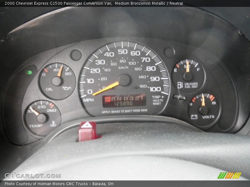  2000 Express G1500 Passenger Conversion Van G1500 Passenger Conversion Van Gauges