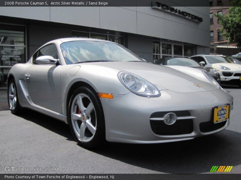 Arctic Silver Metallic / Sand Beige 2008 Porsche Cayman S