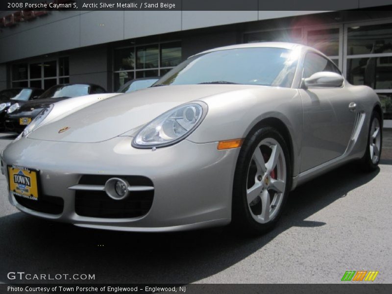 Arctic Silver Metallic / Sand Beige 2008 Porsche Cayman S