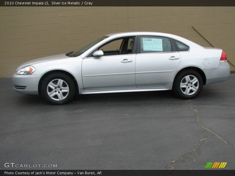 Silver Ice Metallic / Gray 2010 Chevrolet Impala LS