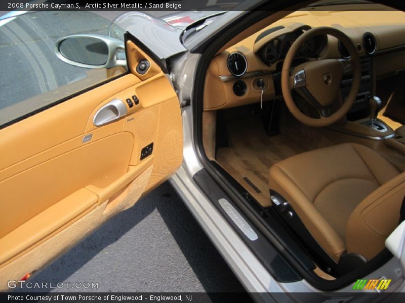 Arctic Silver Metallic / Sand Beige 2008 Porsche Cayman S