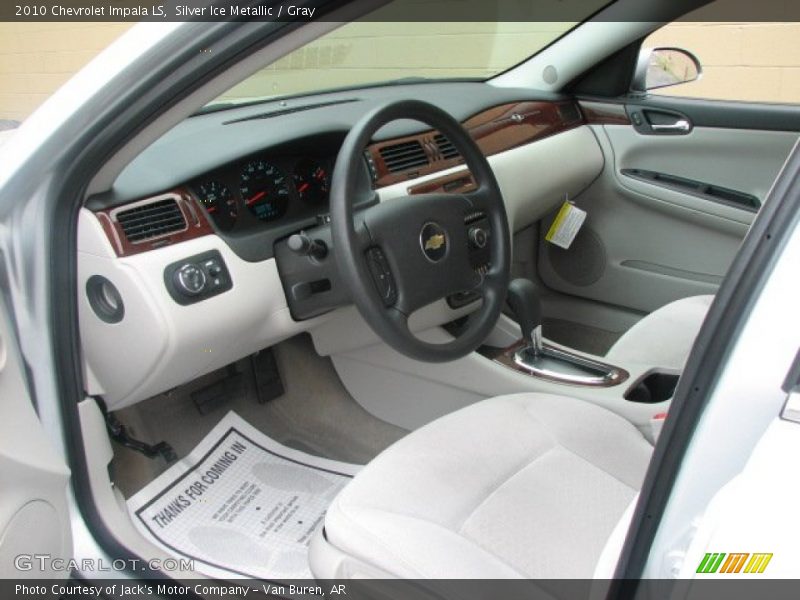 Silver Ice Metallic / Gray 2010 Chevrolet Impala LS