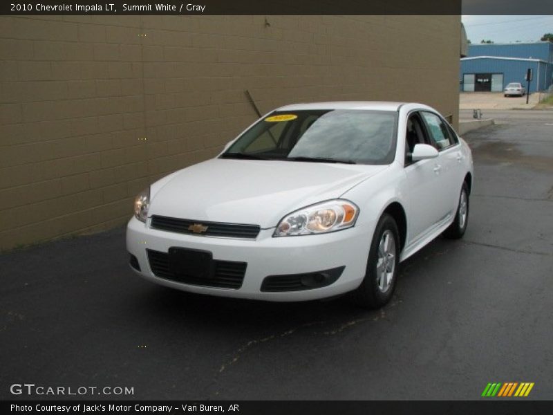 Summit White / Gray 2010 Chevrolet Impala LT