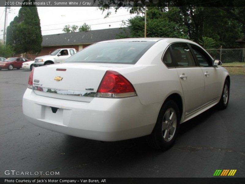 Summit White / Gray 2010 Chevrolet Impala LT
