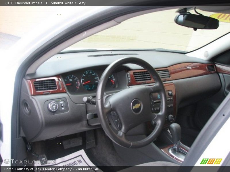 Summit White / Gray 2010 Chevrolet Impala LT