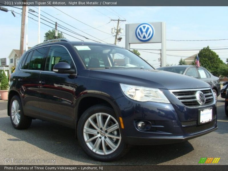 Night Blue Metallic / Charcoal 2011 Volkswagen Tiguan SE 4Motion