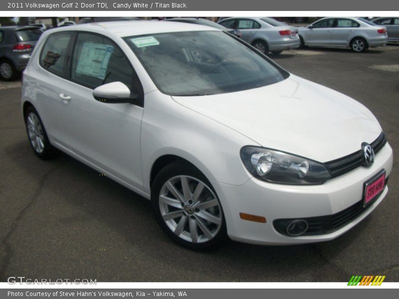 Front 3/4 View of 2011 Golf 2 Door TDI