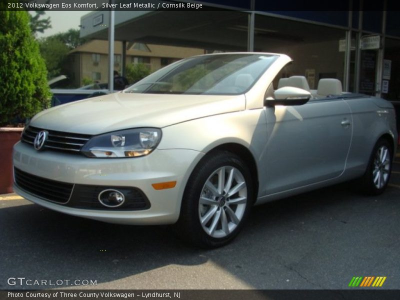 Silver Leaf Metallic / Cornsilk Beige 2012 Volkswagen Eos Komfort