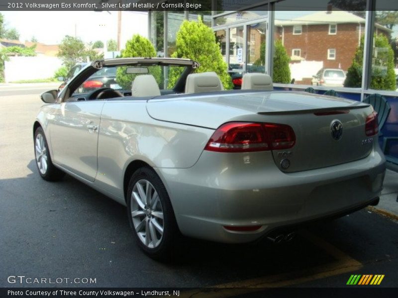 Silver Leaf Metallic / Cornsilk Beige 2012 Volkswagen Eos Komfort