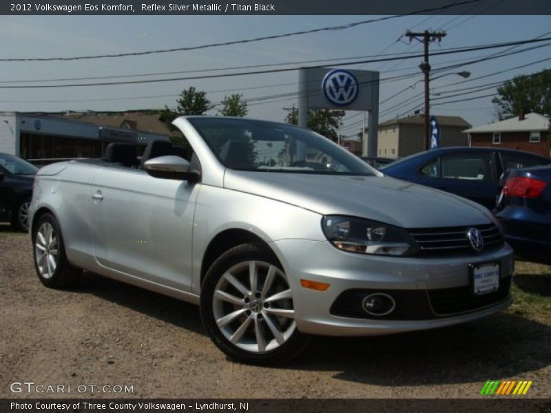 Reflex Silver Metallic / Titan Black 2012 Volkswagen Eos Komfort