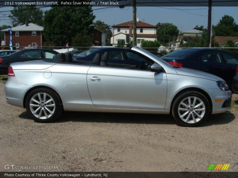 Reflex Silver Metallic / Titan Black 2012 Volkswagen Eos Komfort