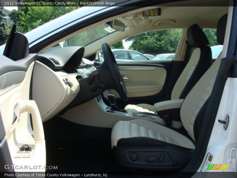 Candy White / Black/Cornsilk Beige 2012 Volkswagen CC Sport