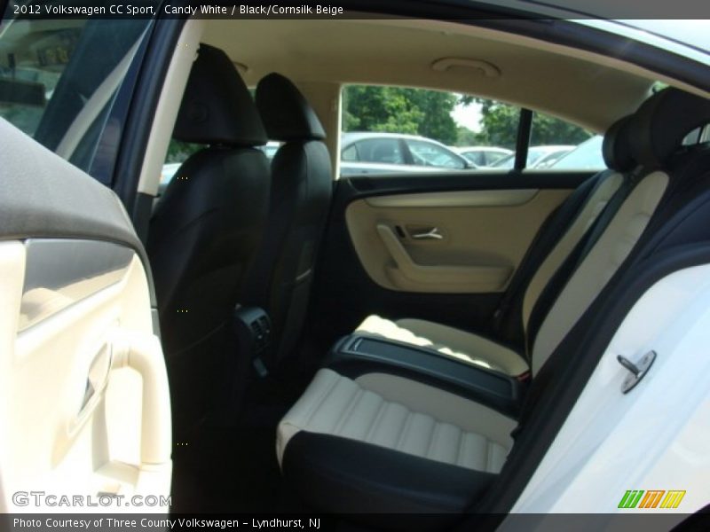 Candy White / Black/Cornsilk Beige 2012 Volkswagen CC Sport