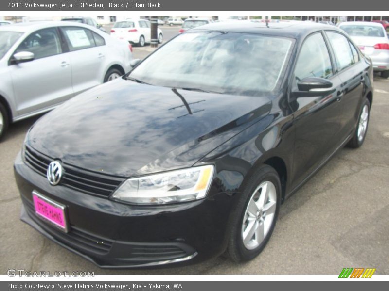 Black / Titan Black 2011 Volkswagen Jetta TDI Sedan