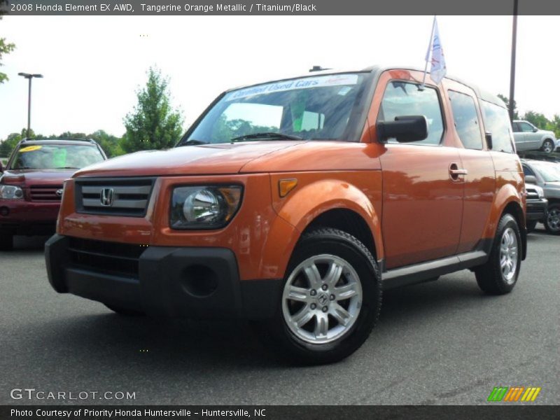 Tangerine Orange Metallic / Titanium/Black 2008 Honda Element EX AWD
