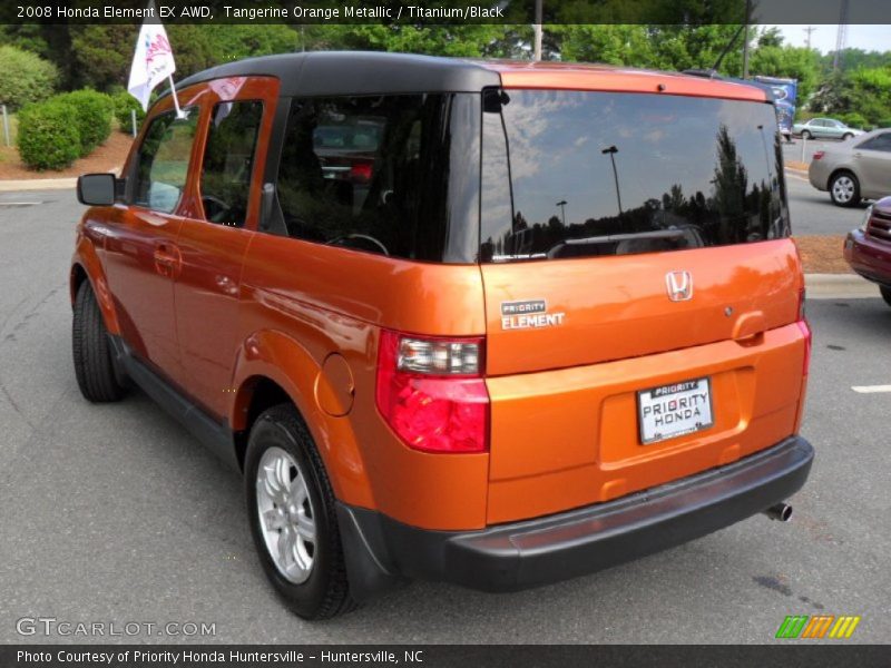 Tangerine Orange Metallic / Titanium/Black 2008 Honda Element EX AWD