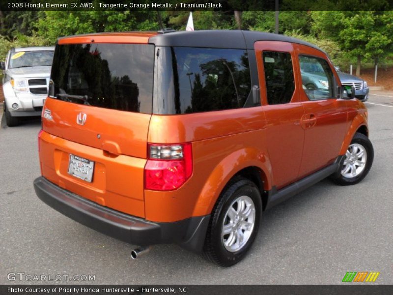 Tangerine Orange Metallic / Titanium/Black 2008 Honda Element EX AWD