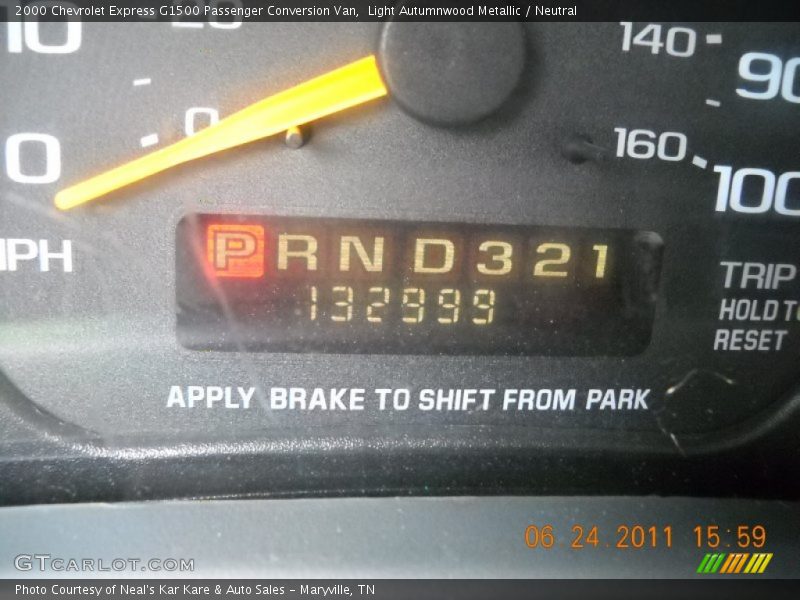 Light Autumnwood Metallic / Neutral 2000 Chevrolet Express G1500 Passenger Conversion Van