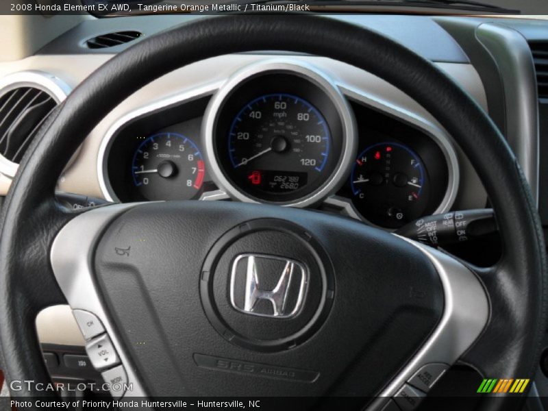 Tangerine Orange Metallic / Titanium/Black 2008 Honda Element EX AWD