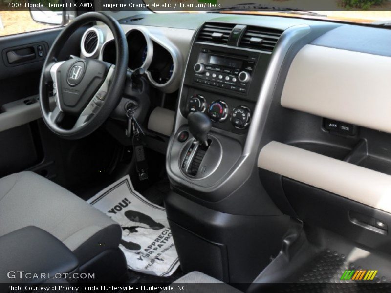 Tangerine Orange Metallic / Titanium/Black 2008 Honda Element EX AWD