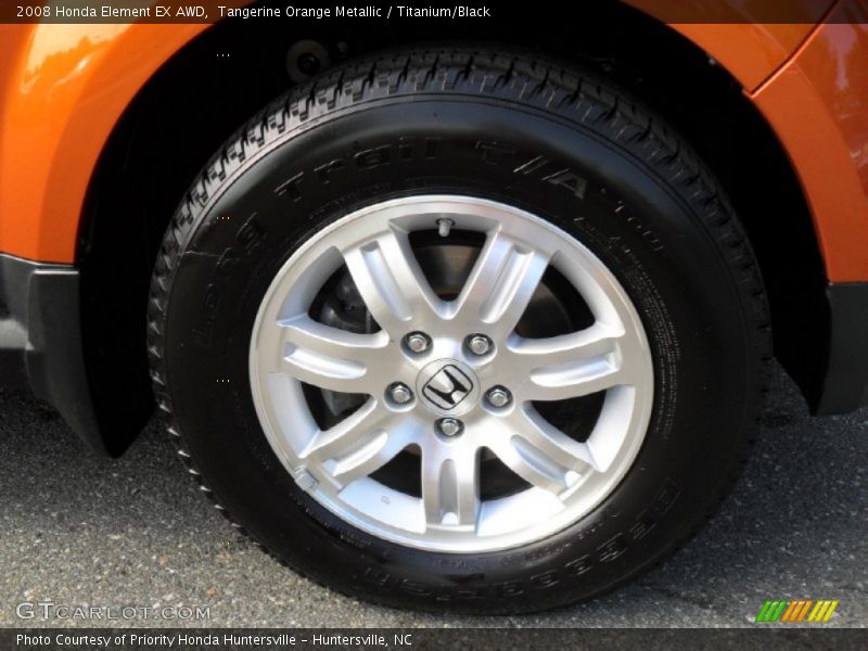 Tangerine Orange Metallic / Titanium/Black 2008 Honda Element EX AWD