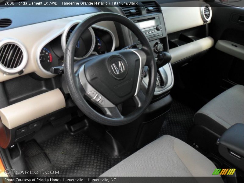 Tangerine Orange Metallic / Titanium/Black 2008 Honda Element EX AWD