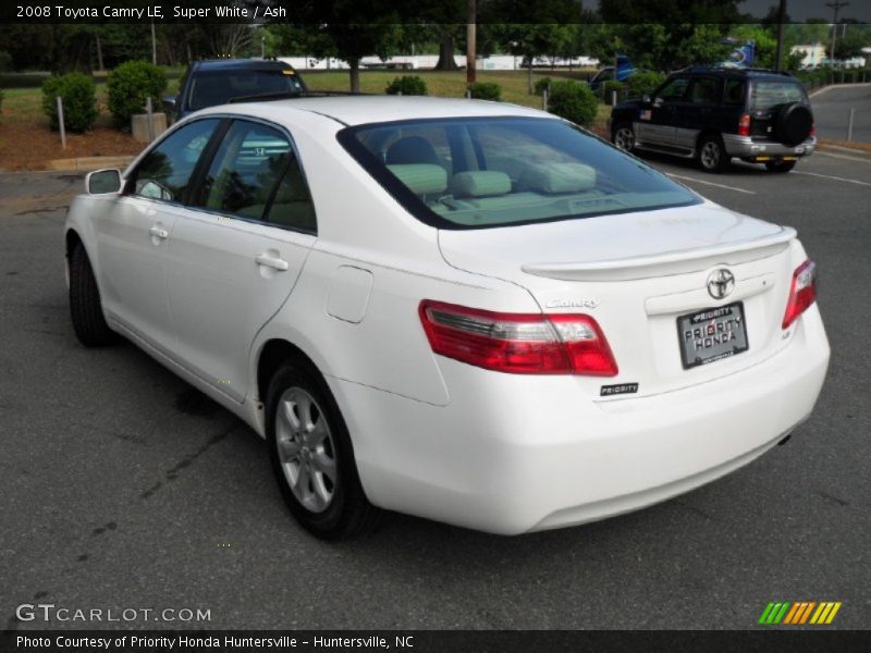 Super White / Ash 2008 Toyota Camry LE