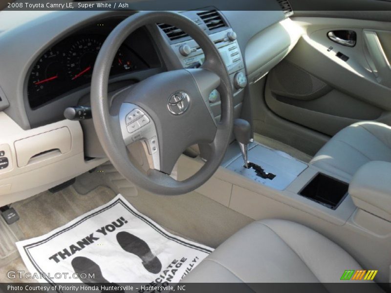Super White / Ash 2008 Toyota Camry LE