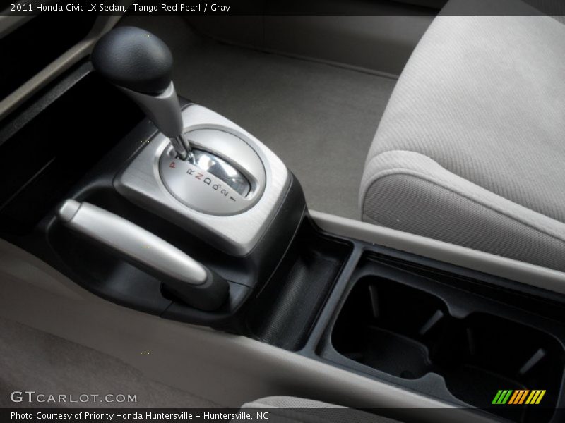 Tango Red Pearl / Gray 2011 Honda Civic LX Sedan