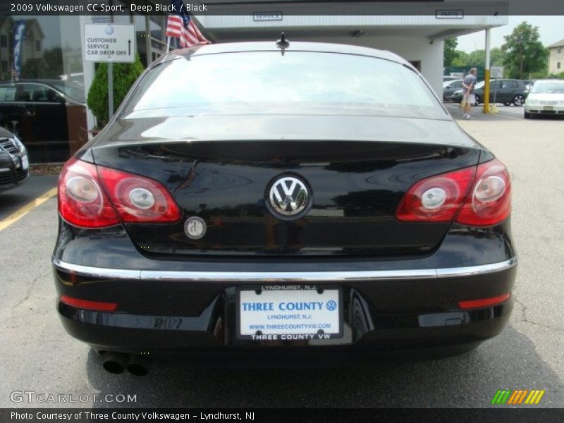 Deep Black / Black 2009 Volkswagen CC Sport