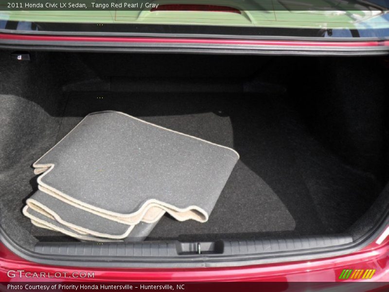 Tango Red Pearl / Gray 2011 Honda Civic LX Sedan