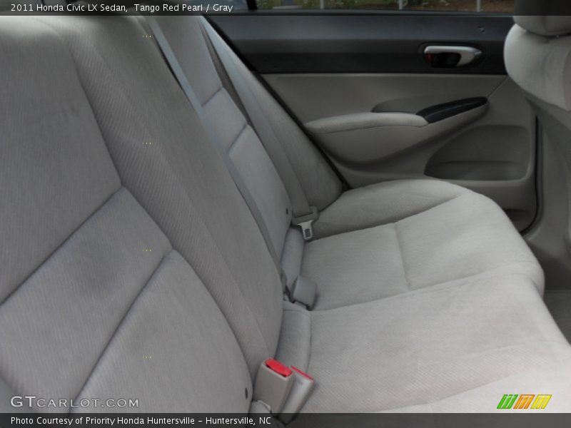 Tango Red Pearl / Gray 2011 Honda Civic LX Sedan