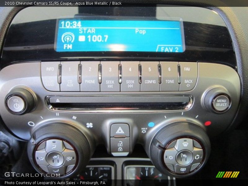 Controls of 2010 Camaro SS/RS Coupe