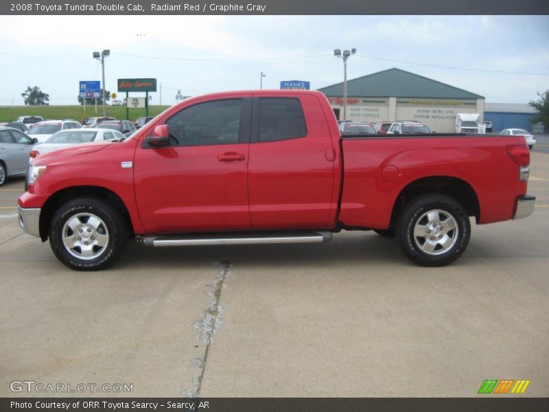 Radiant Red / Graphite Gray 2008 Toyota Tundra Double Cab