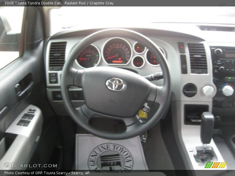 Radiant Red / Graphite Gray 2008 Toyota Tundra Double Cab