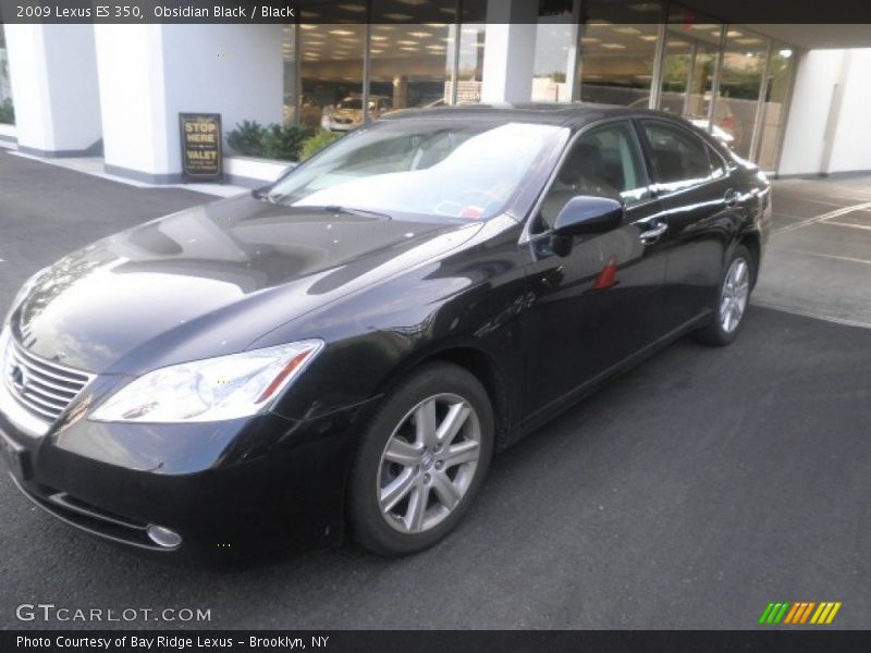 Obsidian Black / Black 2009 Lexus ES 350
