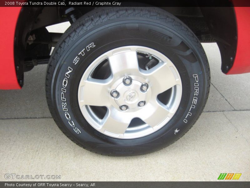 Radiant Red / Graphite Gray 2008 Toyota Tundra Double Cab