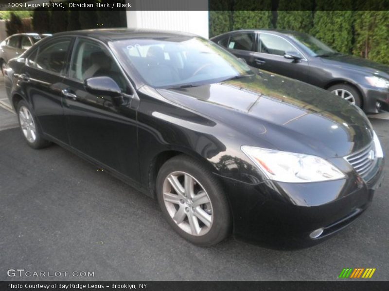 Obsidian Black / Black 2009 Lexus ES 350