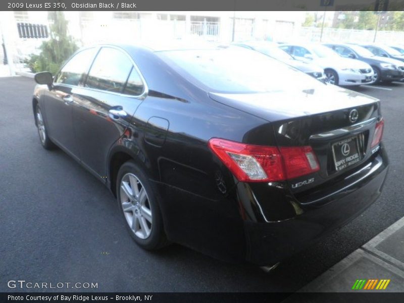 Obsidian Black / Black 2009 Lexus ES 350