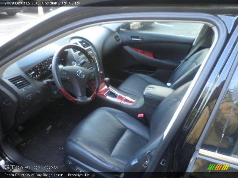 Obsidian Black / Black 2009 Lexus ES 350