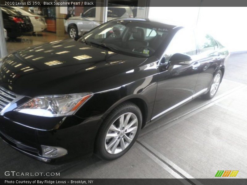 Black Sapphire Pearl / Black 2010 Lexus ES 350