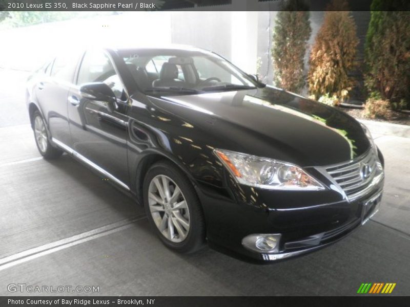 Black Sapphire Pearl / Black 2010 Lexus ES 350