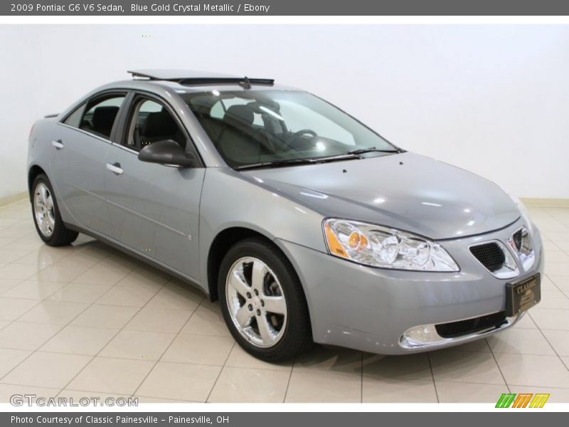 Blue Gold Crystal Metallic / Ebony 2009 Pontiac G6 V6 Sedan