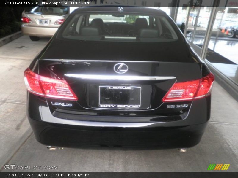 Black Sapphire Pearl / Black 2010 Lexus ES 350