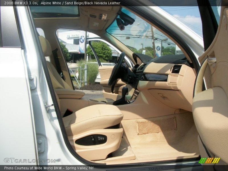 Alpine White / Sand Beige/Black Nevada Leather 2008 BMW X3 3.0si