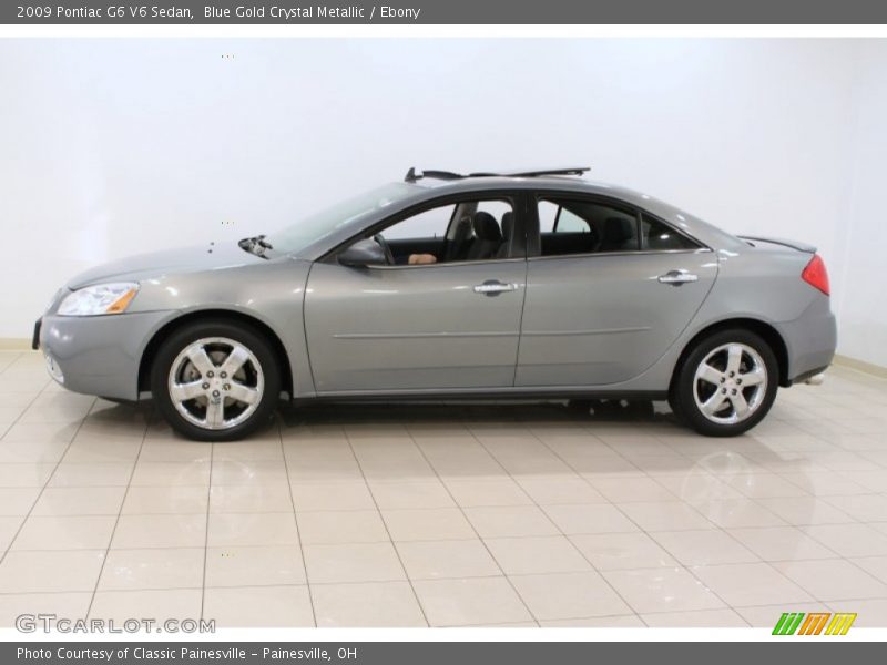 Blue Gold Crystal Metallic / Ebony 2009 Pontiac G6 V6 Sedan