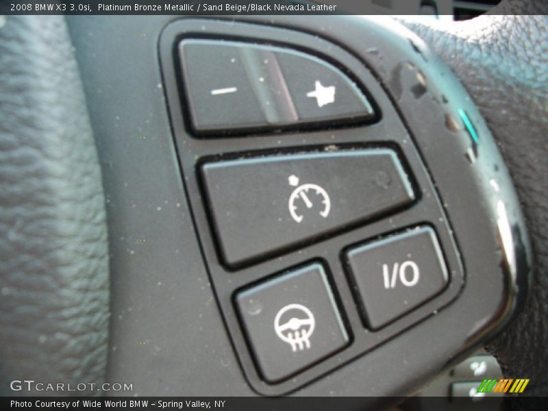 Platinum Bronze Metallic / Sand Beige/Black Nevada Leather 2008 BMW X3 3.0si