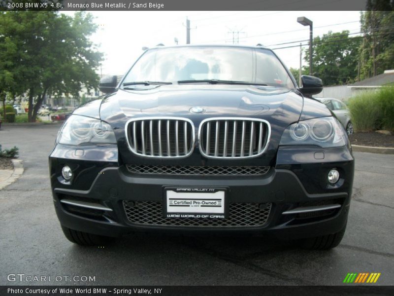 Monaco Blue Metallic / Sand Beige 2008 BMW X5 4.8i