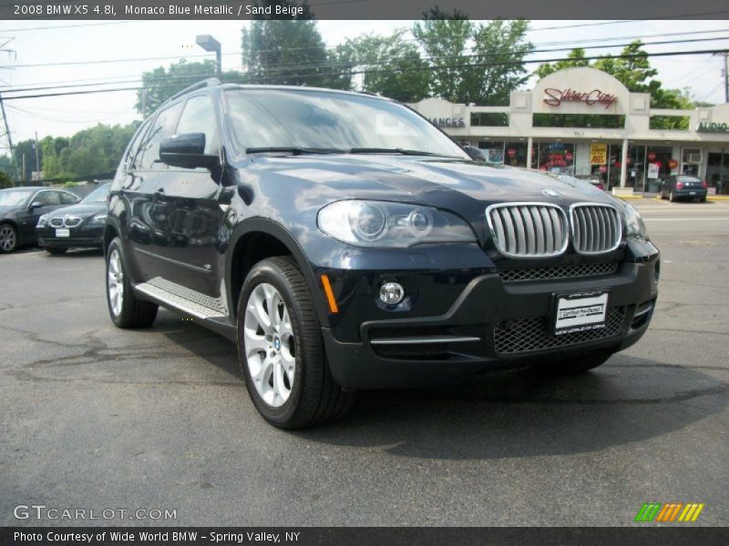 Monaco Blue Metallic / Sand Beige 2008 BMW X5 4.8i